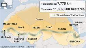 Green Wall map