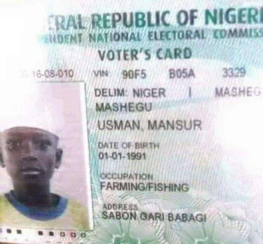 INEC PVC underaged