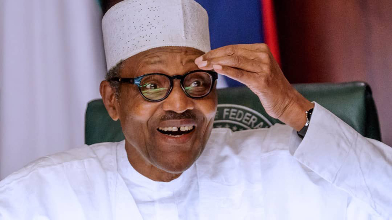 Buhari smiles