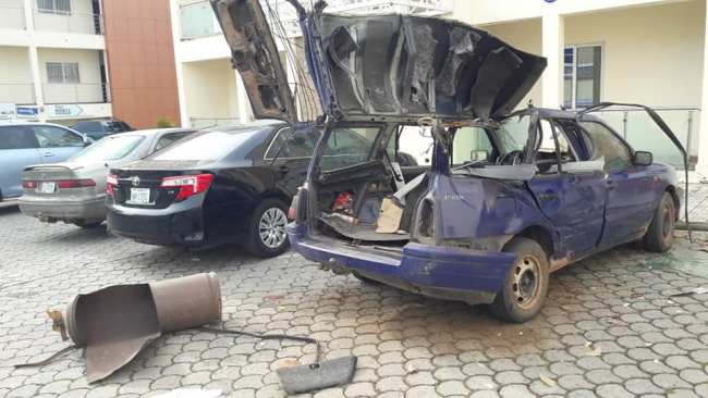 Gas cylinder explosion