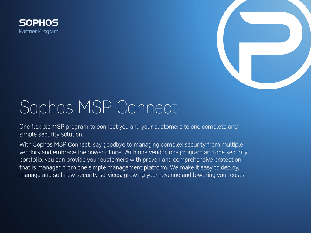 SOphos MSP 1