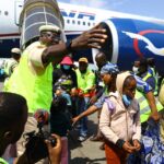 Air peace aircraft evacuating Nigerians from South Africa over Xenophobic attacks and killings